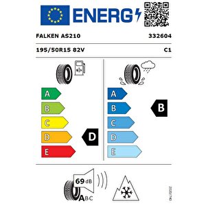 195/50 R15 Tl 82v Euroall Season As210 Dört Mevsim Lastiği (üretim Tarihi:2024)
