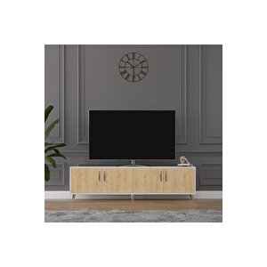 Tv Ünitesi Beyaz & Safir Meşe T-02 Beyaz-Safirmeşe