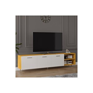 Tv Ünitesi Afrika Ceviz & Beyaz T-23 Afrika Ceviz