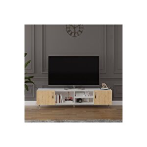 Tv Ünitesi Beyaz & Safir Meşe T-10 Beyaz-Safirmeşe