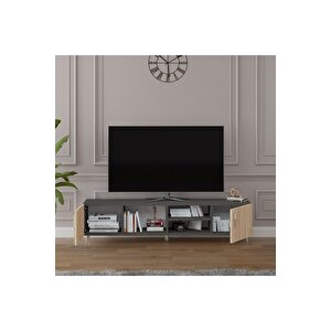 Tv Ünitesi Koyu Gri &yıldız Sonoma T-15