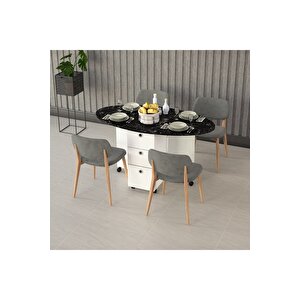 Katlanır Mutfak Masası Royal Mermer Km-07 Royal Mermer
