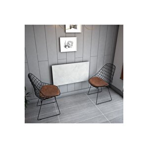 Dmm-03 Duvara Monte Masa Çalışma Yemek Masası Duvardan Açılan Montaj Monteli Masa Retro Taş