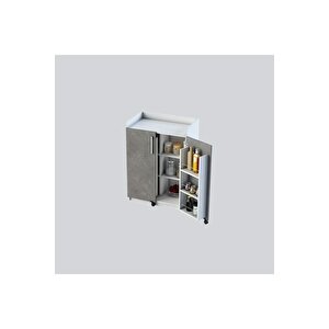 Mutfak Kiler Dolabı Mk-14 Retro Gri