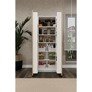 Mutfak Kiler Dolabı Mk-02 Safir Meşe