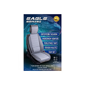 Nissan Skystar Lüx Deri Oto Koltuk Kılıfı Ön Arka Takım Set Eagle Füme