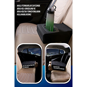 Renault Modus Lüx Deri Oto Koltuk Kılıfı Ön Arka Takım Set Eagle Bej Bej