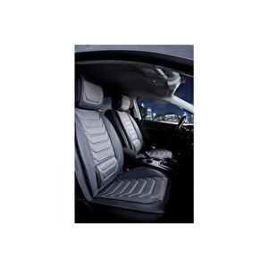 Peugeot 508 Lüx Deri Oto Koltuk Kılıfı Ön Arka Takım Set Eagle Füme