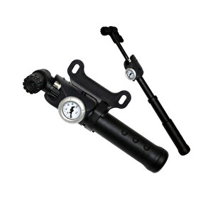 Gp-83 100psi Hortumlu Göstergeli Bisiklet El Pompası