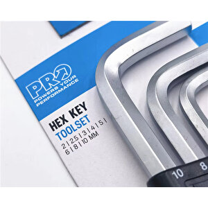 Pro Hex Key Bisiklet Alyan Seti 2-10mm Arası 8'li Set