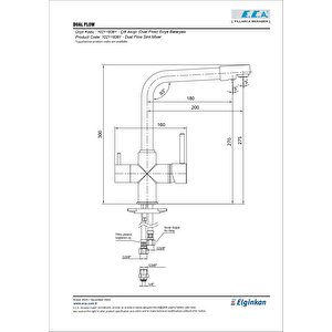 Eca Dual Flow Çift Akışlı Arıtmalı Mutfak Bataryası 102118361