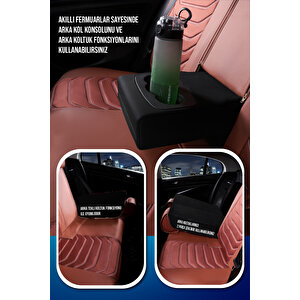 Bmw 1 Seri̇si̇ 120 Lüx Deri Oto Koltuk Kılıfı Ön Arka Takım Set Eagle Tarçin Tarçın