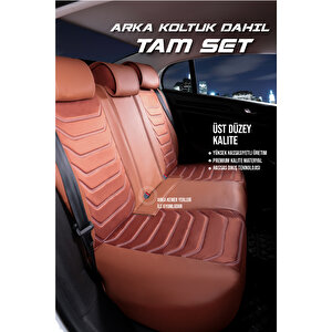 Alfa Romeo Gt Lüx Deri Oto Koltuk Kılıfı Ön Arka Takım Set Eagle Tarçin Tarçın