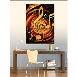 Kanvas Tablo Müzik Nota Sanatı 70x100 cm
