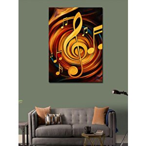 Kanvas Tablo Müzik Nota Sanatı 70x100 cm