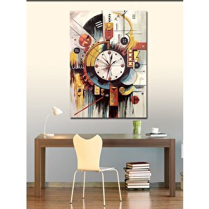 Kanvas Tablo Soyut Saat 100x140 cm