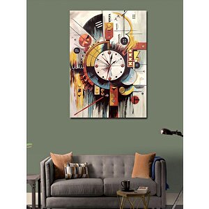 Kanvas Tablo Soyut Saat 70x100 cm
