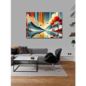 Kanvas Tablo Dağ Soyut Sanatı 50x70 cm