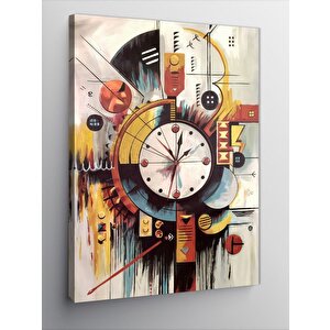 Kanvas Tablo Soyut Saat 50x70 cm