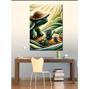 Kanvas Tablo Çiftlikte Çalışan Kaplumbağa 70x100 cm