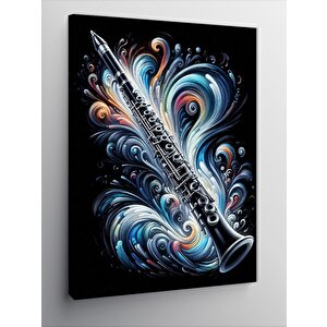 Kanvas Tablo Soyut Klarnet Sanatı 70x100 cm
