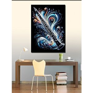 Kanvas Tablo Soyut Klarnet Sanatı 70x100 cm