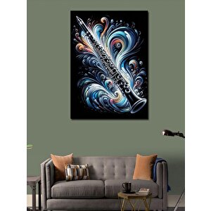 Kanvas Tablo Soyut Klarnet Sanatı 70x100 cm