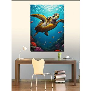 Kanvas Tablo Deniz Kaplumbağası 70x100 cm