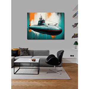 Kanvas Tablo Denizaltı Yan Görünüm 70x100 cm