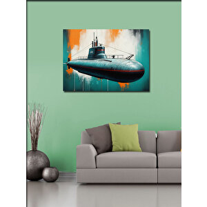 Kanvas Tablo Denizaltı Yan Görünüm 70x100 cm