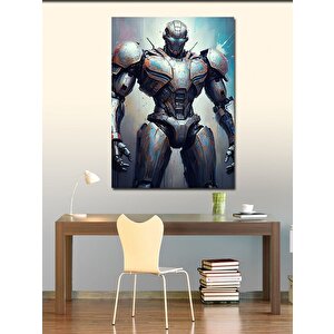 Kanvas Tablo Robot Asker 100x140 cm
