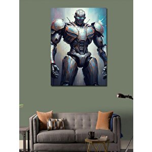 Kanvas Tablo Robot Asker 100x140 cm