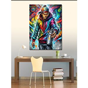 Kanvas Tablo Grafiti Sanatçısı 50x70 cm