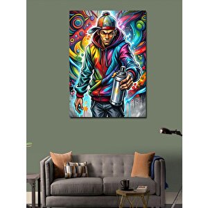 Kanvas Tablo Grafiti Sanatçısı 50x70 cm