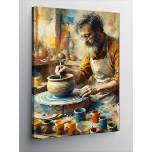 Kanvas Tablo Seramik Sanatçısı 50x70 cm