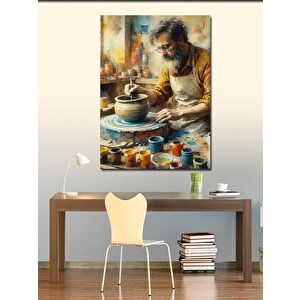 Kanvas Tablo Seramik Sanatçısı 50x70 cm