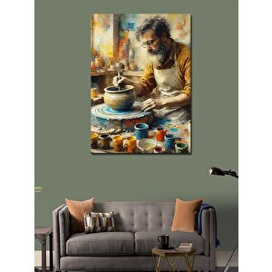Kanvas Tablo Seramik Sanatçısı 50x70 cm