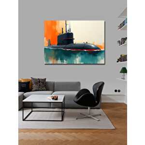 Kanvas Tablo Denizaltı Su Yüzeyinde 100x140 cm