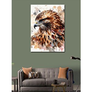 Kanvas Tablo Sanatsal Şahin Portresi 100x140 cm