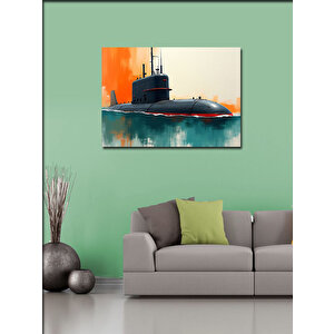 Kanvas Tablo Denizaltı Su Yüzeyinde 50x70 cm