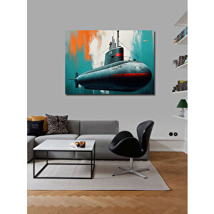 Kanvas Tablo Su Üstünde Denizaltı 50x70 cm
