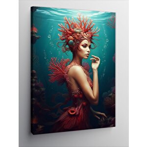 Kanvas Tablo Denizaltında Kraliçe 70x100 cm