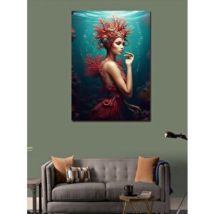 Kanvas Tablo Denizaltında Kraliçe 70x100 cm