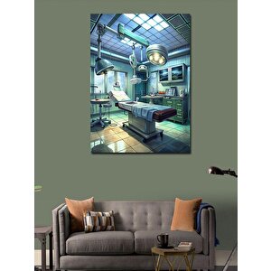 Kanvas Tablo Robotik Laboratuvar 50x70 cm
