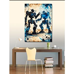 Kanvas Tablo Robot Dövüşü 50x70 cm