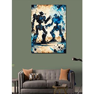 Kanvas Tablo Robot Dövüşü 70x100 cm