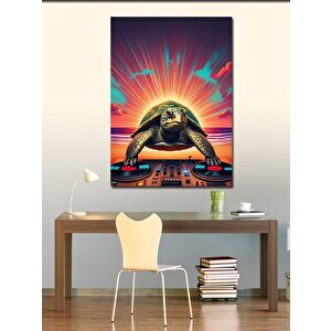 Kanvas Tablo Dj Kaplumbağa 70x100 cm