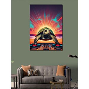Kanvas Tablo Dj Kaplumbağa 70x100 cm