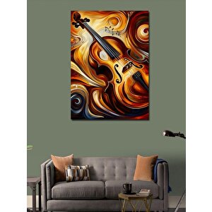 Kanvas Tablo Soyut Keman 70x100 cm
