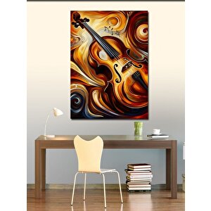 Kanvas Tablo Soyut Keman 50x70 cm